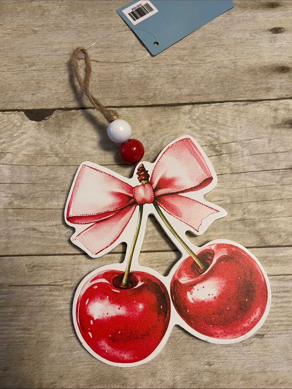 Bundle of 7 Cherries Kitchen Decor, Bag Holder, Dish Drying Mat & More